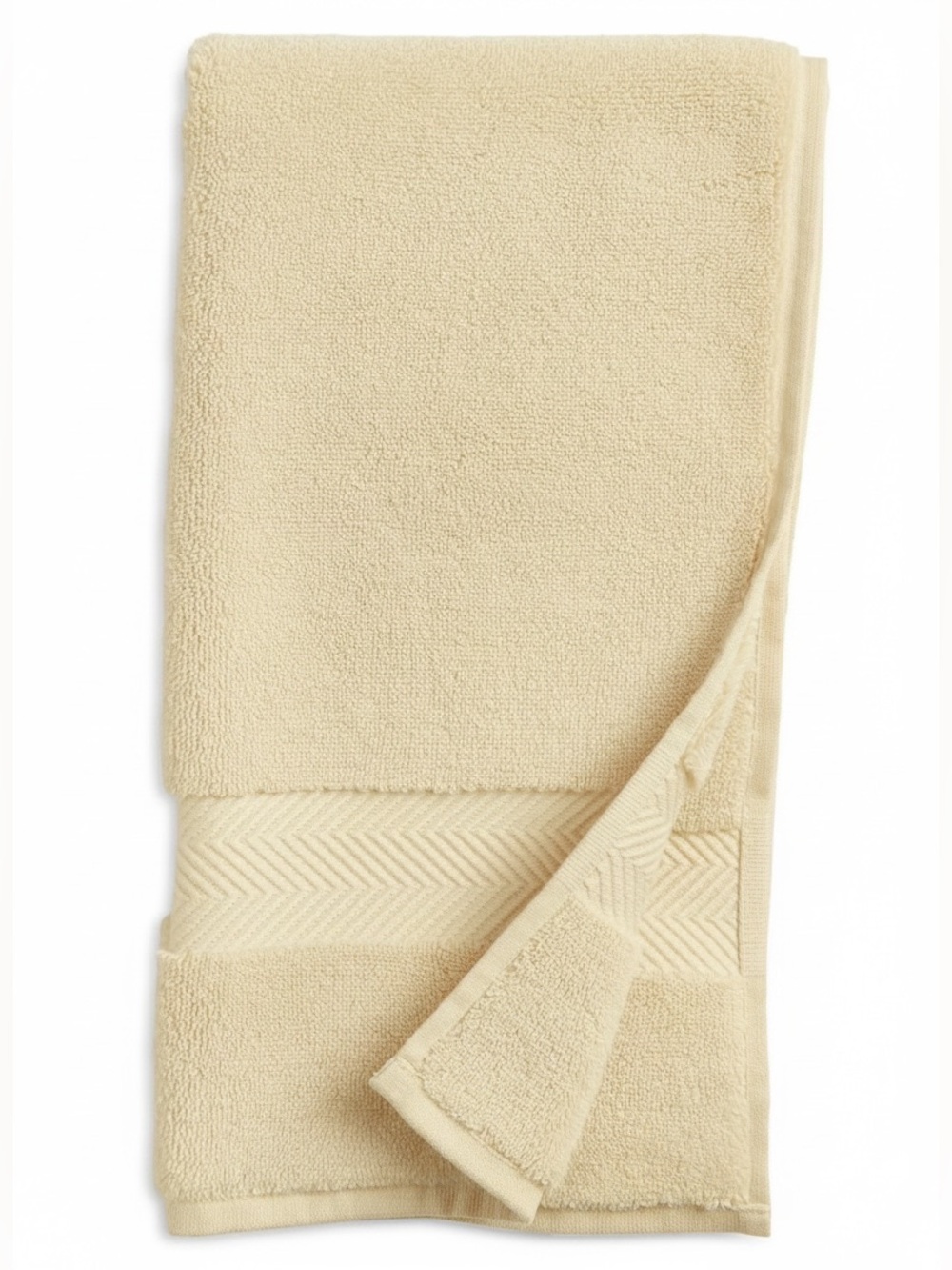 NWT Nordstrom Organic Hydrocotton Hand Towel Yellow Straw